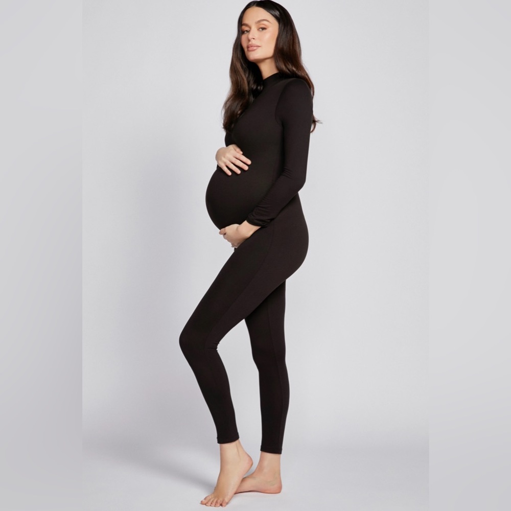 “The Gigi” Bumpsuit Maternity Unitard. Size Small. Black. Like new condition.